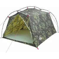 vidaXL Tunneltent 2-persoons Camouflage 185T Polyester met PU Coating