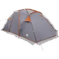 vidaXL Tunneltent 520 x 260 x 175 cm Grijs en Oranje