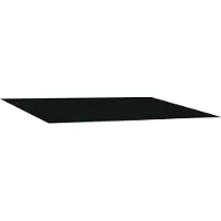 vidaXL Vervangingsdoek voor zonnescherm Zwart 350 x 250 cm Polyester