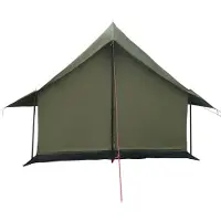 vidaXL Huisje Tent Leger Groen 340 x 246 x 210 cm Polykatoen