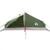 vidaXL Backpacking Tent 4-persoons Groen 185T Polyester met PU Coating