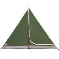 vidaXL Backpacking Tent 4-persoons Groen 185T Polyester met PU Coating