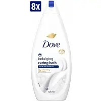 Dove 8 x – Badcrème – Indulging Cream – 720 ml - Badcrème - Badcrème 720 Ml - Badcrème Voor Huid - Badcrème Voor Zintuigen - Zachte Reiniging