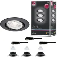 Paulmann 94951 LED-inbouwlamp LED GU10 4 W Zwart (mat)