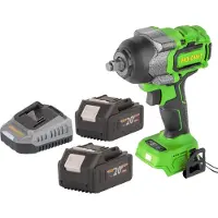 Procraft PWA36bb accu-slagmoersleutel 20 V 850 Nm 1/2" borstelloos + 2x accu 4,0 Ah + oplader