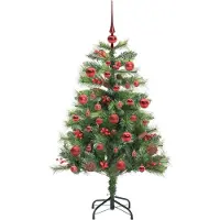 vidaXL Kunstkerstboom Groen 150 cm PVC en Metalen