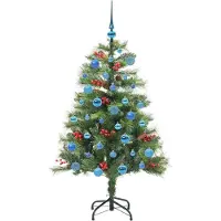 vidaXL Kunstkerstboom Groen 150 cm PVC en Metalen