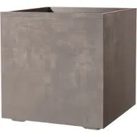 Deroma Millennium vierkante plantenbak – 80 L – 49 cm – wielen