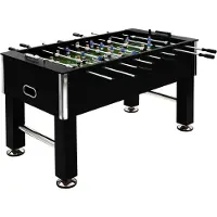 Syfax Voetbaltafel 60 kg 140x74,5x87,5 cm staal zwart