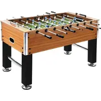 Syfax Voetbaltafel 60 kg 140x74,5x87,5 cm staal lichtbruin en zwart