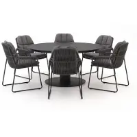 Tierra Outdoor + 10% kassakorting | Rivera/La Fonte ø150cm dining tuinset 7-delig