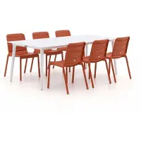 Forza furniture + 10% kassakorting | Forza Narni/Sora 220cm dining tuinset 7-delig stapelbaar