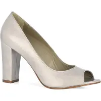 Noë Shoes Nicoline Peeptoe Light Grey