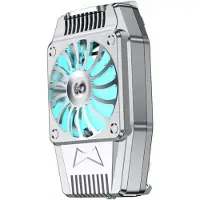 VHV - Telefoonkoeler - USB telefoon ventilator - USB oplaadbaar - 300 mAh - met clip - voor streaming, gaming, videobellen, bureau