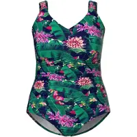 Ulla Popken Badpak groen / gemengde kleuren
