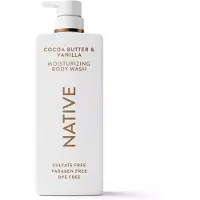 Native Moisturizing Body Wash - Cocoa Butter & Vanilla - Vrij van parabenen en sulfaten, geschikt voor de gevoelige huid. 650ml