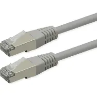 Roline patchkabel Cat.6 (klasse E), PoE, S/FTP (PiMF), grijs, 15 m