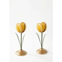 Pip studio - kandelaren - 21cm - geel - set van 2