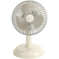 VHV - Bureauventilator - USB tafelventilator - USB oplaadbaar - 2 snelheidsstanden - stil - voor bureau, kantoor, slaapkamer, keuken