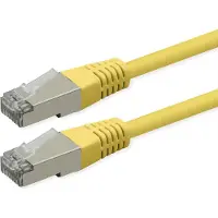 Roline Patchkabel Cat.6 (Class E), PoE, S/FTP (PiMF), gelb, 7 m
