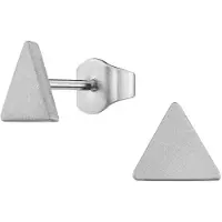 Traveller Oorbellen - Heren - Made in Germany - Edelstaal - Driehoek - Duurzaam - 7 x 6 mm - 171026