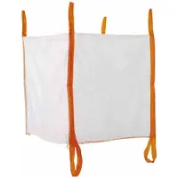 KLASEBO 5-delige set BIG BAG open bovenaan, 2 lussen onderaan, draagkracht 1000 kg, 90 x 90 x 90 cm