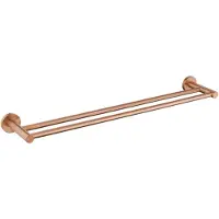 Adema Rise Dubbele Handdoekrek - 60 cm - passend bij Grohe Brushed Warm Sunset