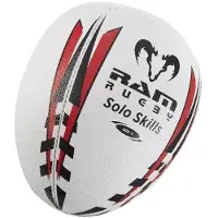 RAM Rugby Solo Skill Rugby Ball - Maat 4 - Ultieme individuele training - 3D Grip - Oefen Kaatsen en Vangen individueel