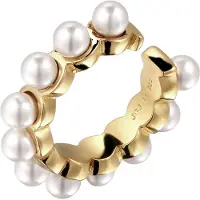 Elli Oorbellen 'Pearly Cuff' goud