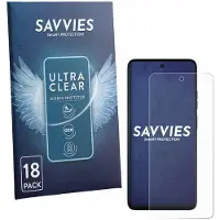 Savvies - Screenprotector voor Motorola Moto G57 - Folie Beschermfolie transparant 18 Stuks