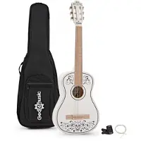 Gear4Music Day of the Dead Junior Classical Guitar Pack by