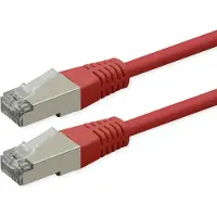 Roline patchkabel Cat.6 (klasse E), PoE, S/FTP (PiMF), rood, 5 m