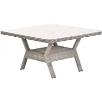 Garden Impressions Milwaukee tafel 126,5x126,5cm vintage willow- light teak vironwood
