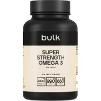 Bulk Super Strength Omega 3 (90 Softgels) Unflavoured - Vitaminen, mineralen & gezondheid - Vetzuren