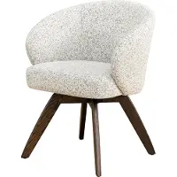Invicta Draaistoel WALKRE 180° auto-return met armleuningen veercore structuurstof beige bruin - 46697