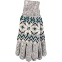 Heat Holder - Dames Zachte Thermo Handschoenen - Lichtgrijs