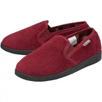Dunlop Heren Tartan Voeringen Slippers Met Geheugen Foam