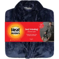 Heat Holder - Zachte Warme Heren Badjas - Marineblauw