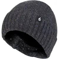 Heat Holder Heren Thermische Dikke Muts | | Heatweaver Fleece Voering - Denim