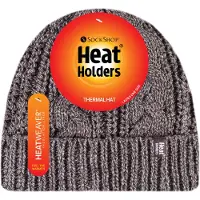 Heat Holder Dames Kabelturnover Warme Thermische Beanie Muts