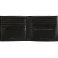 Momo Design Herenportemonnee, echt leer, zwart. Compact en stijlvol