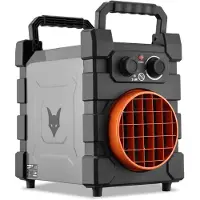 FUXTEC elektrische verwarming FX-EH3 | Verwarming met 2 warmtestanden: 1500W/3000W | Traploos instelbare thermostaat | Oververhittingsbeveiliging | Geschikt voor ruimtes tot 90 m²