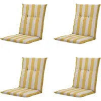 Madison Tuinkussen Amora Mustard Lage Rug (105 x 50 cm)