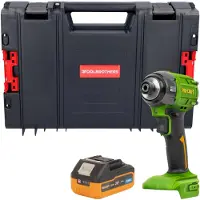 Procraft PS22bb accu-slagmoersleutel 20 V 230 Nm 1/2" borstelloos + 1x accu 4,0 Ah + RHINO-gereedschapskoffer - zonder oplader