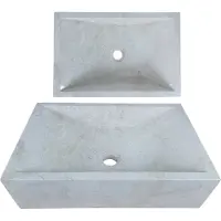 Lendo Online Waskom 45x30x12 cm Crème Marmer Rechthoek