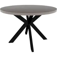Lizzely Garden & Living Eettafel rond melamine 120cm Sanne grijs ronde tafel