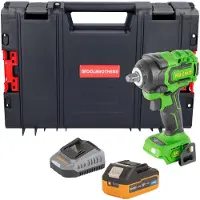 Procraft PWA18bb accu-slagmoersleutel 20 V 550 Nm 1/2" borstelloos + 1x accu 4,0 Ah + oplader + RHINO-gereedschapskoffer