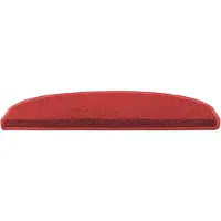vidaXL Zelfklevende trapmatten 15 st 80 x 24,5 x 3,5 cm Rood