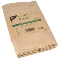 Pap Star Papieren Vuilniszakken 120 Liter | 6 Zakken | 70x95 cm - Papieren Containerzakken, Papieren Afvalzakken Groencontainer, Composteerbare Papieren Afvalzakken, GFT Zakken Papier 120L, Biozakken Papier