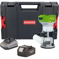 Procraft POB24bb accu multifunctionele frees 20 V 6 / 8 mm borstelloos + 1x accu 4,0 Ah + oplader + RHINO gereedschapskoffer